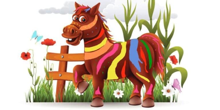 Leyenda sobre la graitud: El caballo de los siete colores