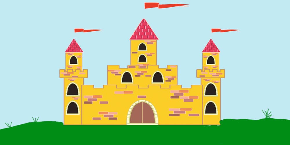 ▷ Cómo se dibuja un castillo. Poesía de Gloria Fuertes para niños