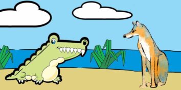 Una fábula con valores para niños: El chacal y el cocodrilo