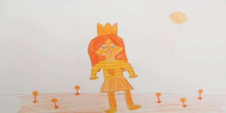 Un cuento para niños con valores: La princesa de la cara naranja
