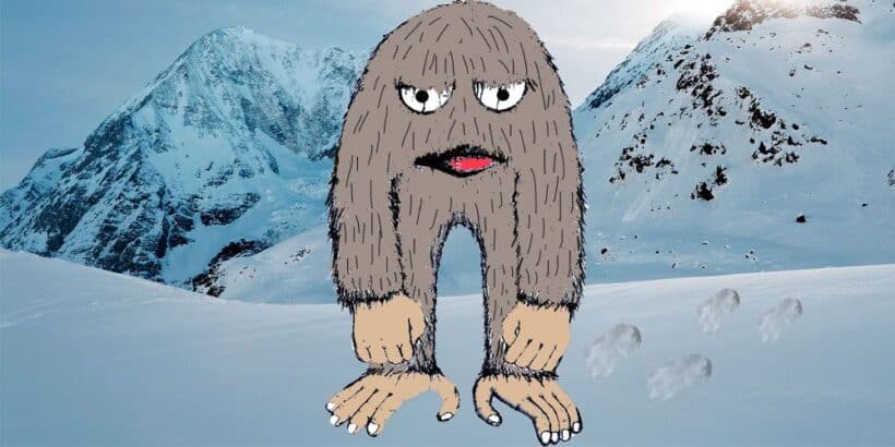 La leyenda del Yeti o el abominable hombre de las nieves de Himalaya