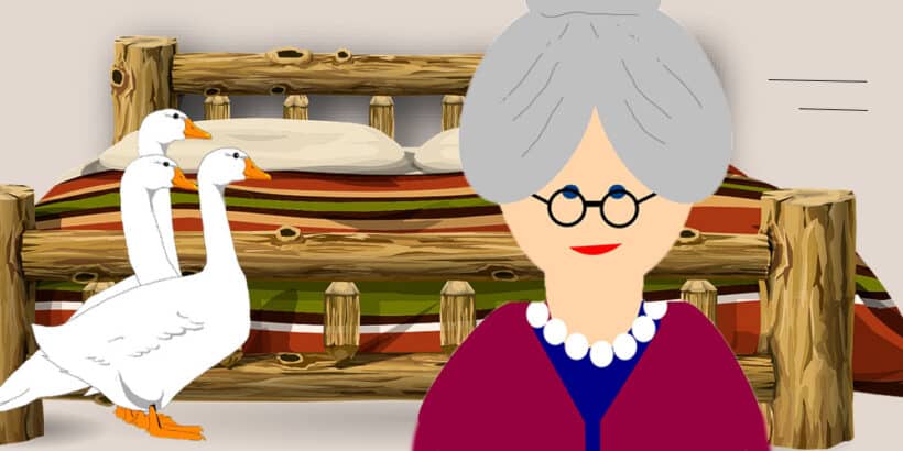 La viejita y los gansos, un cuento para niños sobre la generosidad