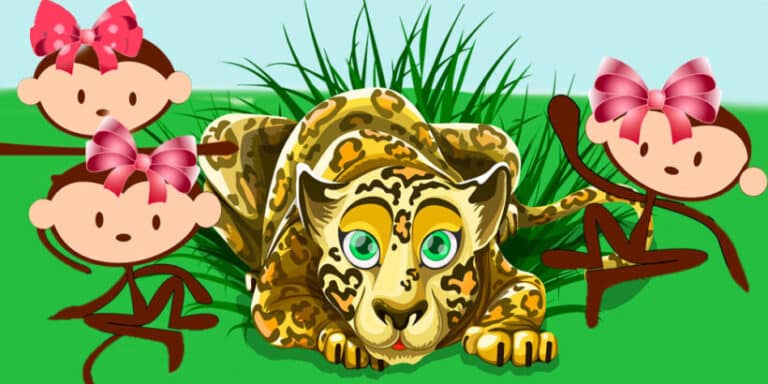 El leopardo y las monas, fábula de Smaniego para niños