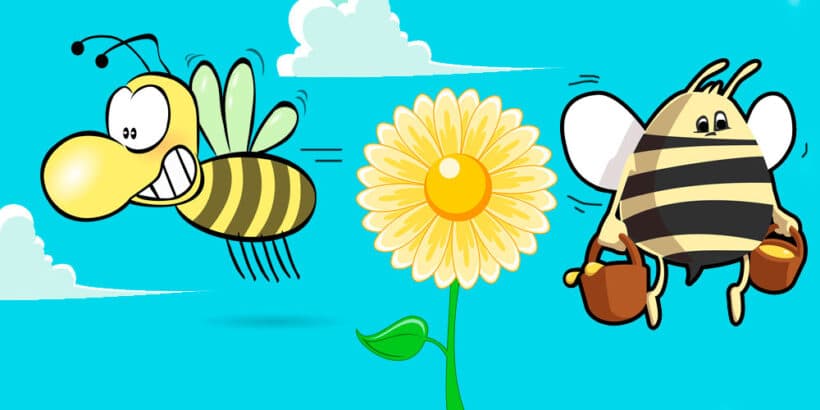 Cuento infantil sobre el esfuerzo: La abeja haragana