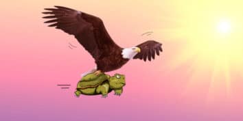 Fábula corta sobre la envidia y la soberbia: El águila y la tortuga