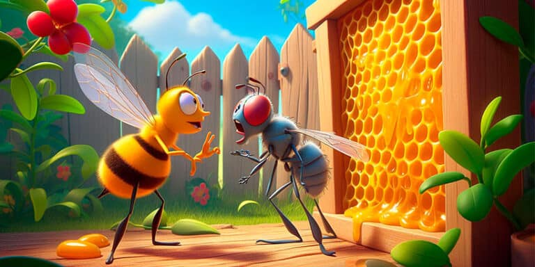 Los tábanos y las abejas, una fábula de Jean de La Fontaine