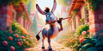 El burro flautista, una fábula de Tomás de Iriarte
