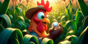 El gallo y la perla, una fábula corta con valores