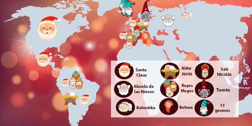 jalea Vegetación pico Quién trae los regalos de Navidad en en cada país del mundo