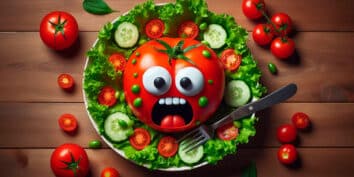 Se mató un tomate, una poesía para niños