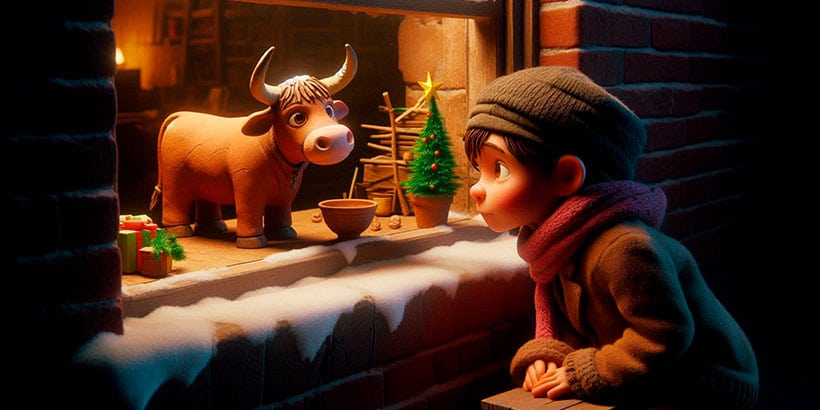 El buey de barro, un cuento de Navidad