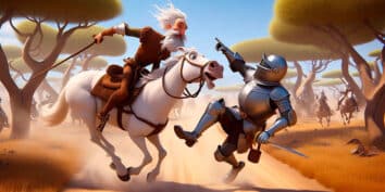 Don Quijote y la aventura del vizcaíno