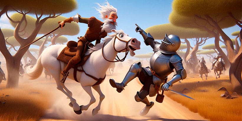 Don Quijote y la aventura del vizcaíno