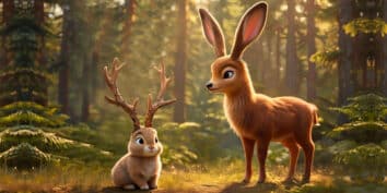 El conejo y el venado, una leyenda mexicana