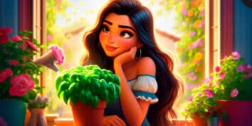 La maceta de albahaca, un cuento sobre la inteligencia