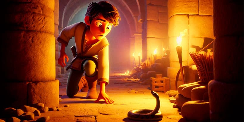 las tres hojas de la serpiente, un cuento de los hermanos Grimm