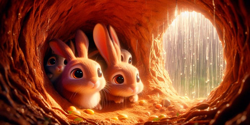 Llueve, canción para niños de Cri Cri