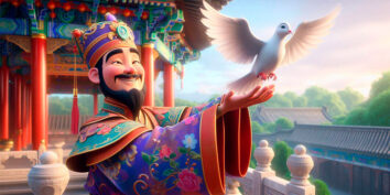 El obsequio de las palomas, una fábula china