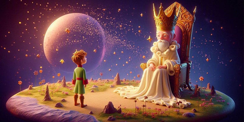 El Principito y el rey, para niños y mayores