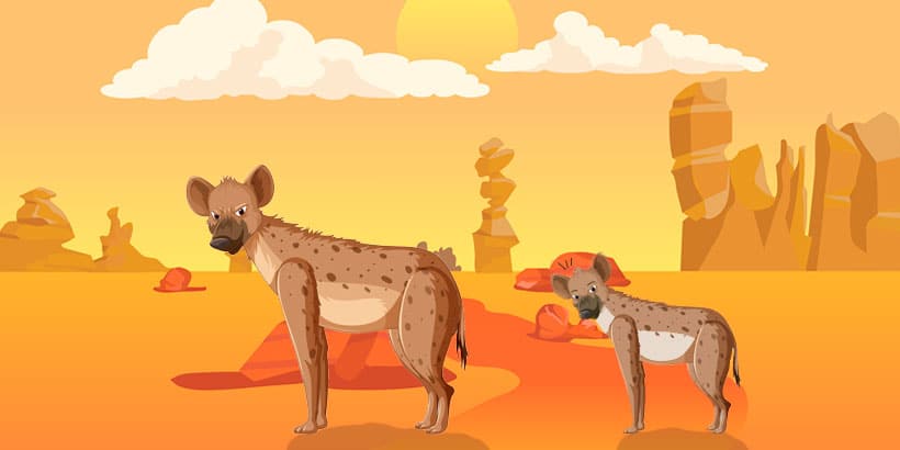 Las hienas que huían del hambre, un cuento africano de Mali
