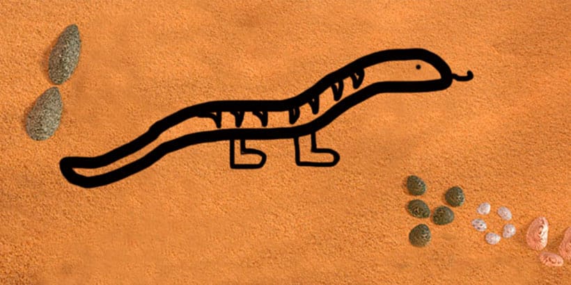 La fábula china 'La serpiente con patas'