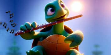 La tortuga y la flauta, un cuento para niños